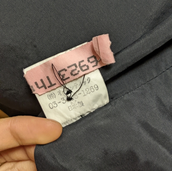 Vintage Japanese Brand Cube Sugar Wool-Blend Two-Tone Gray Tweed Jacket - Picture 5 of 6